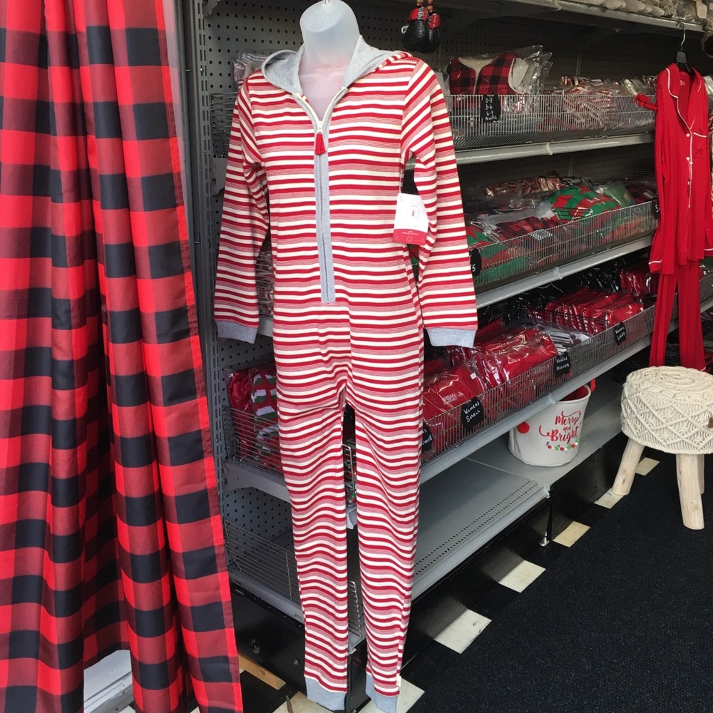NWT - Burt’s Bees Baby Stripe Christmas Jumpbee PJ